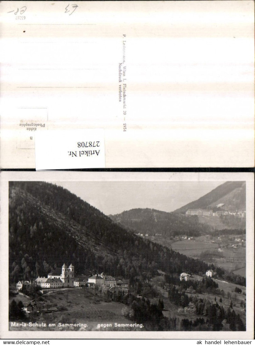 278708,Maria-Schutz am Semmering Totale geg. Semmering Hotel