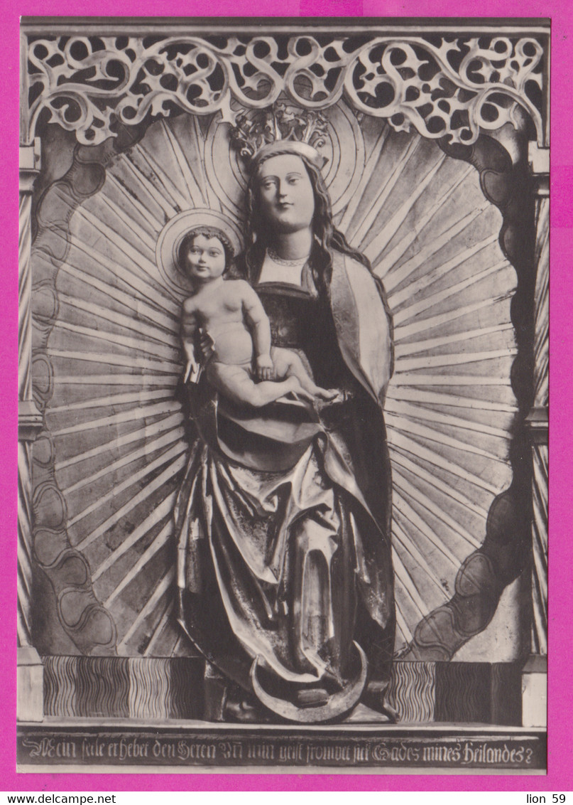 279672 / Madonnen der Gotik Madonna - Röbel - Marienkirche St.-Marien-Kirche Röbel / Müritz Roebel PC Germany