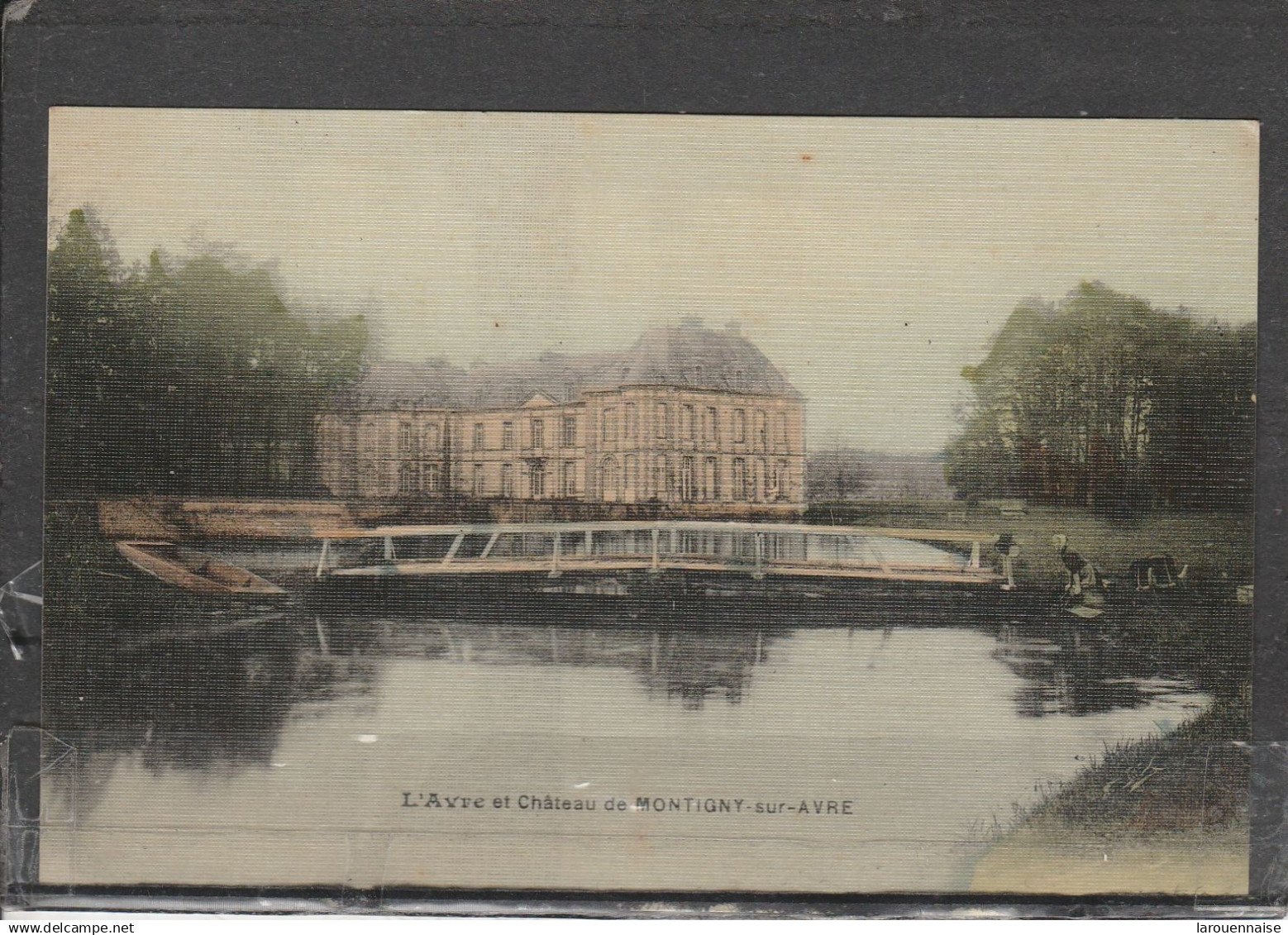 28 - MONTIGNY SUR AVRE - L' Avre et Château de Montigny sur Avre