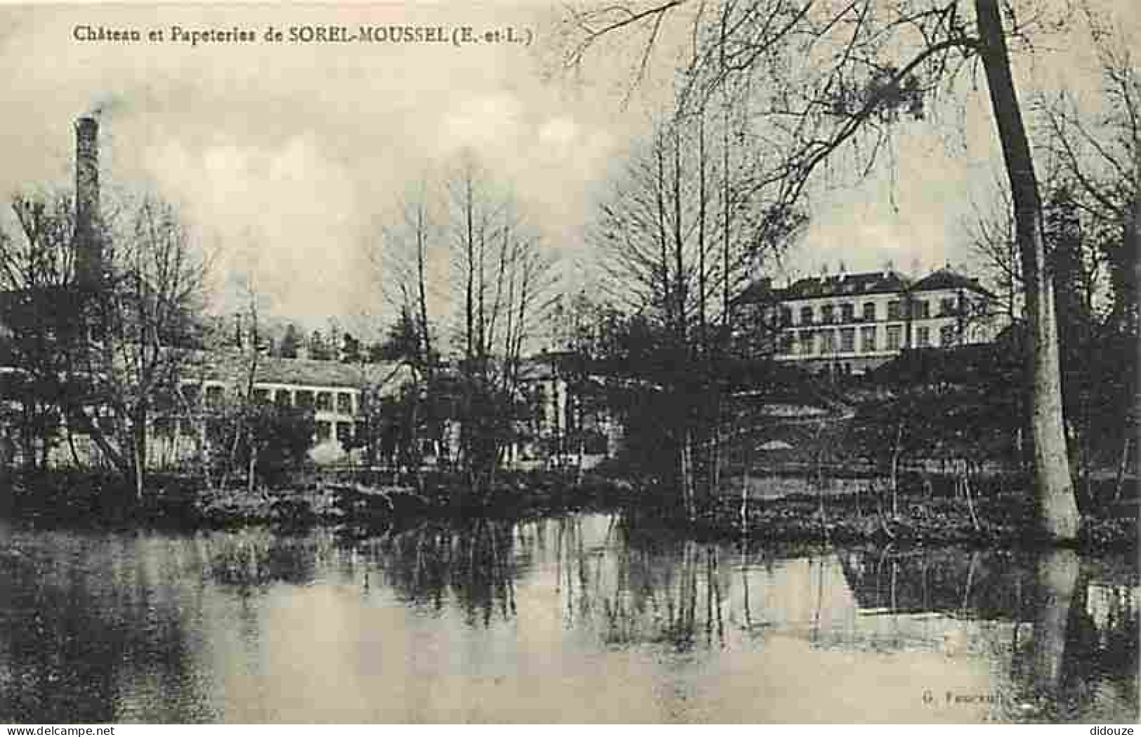 28 - Sorel-Moussel - Château et Papeteries - Carte Neuve - CPA - Voir Scans Recto-Verso