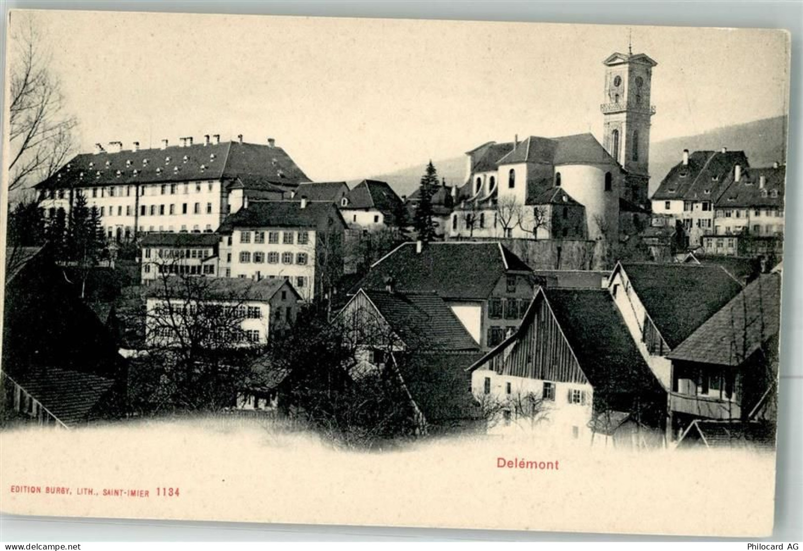 2800 Delémont Delsberg Foto AK Kirche - 38022652