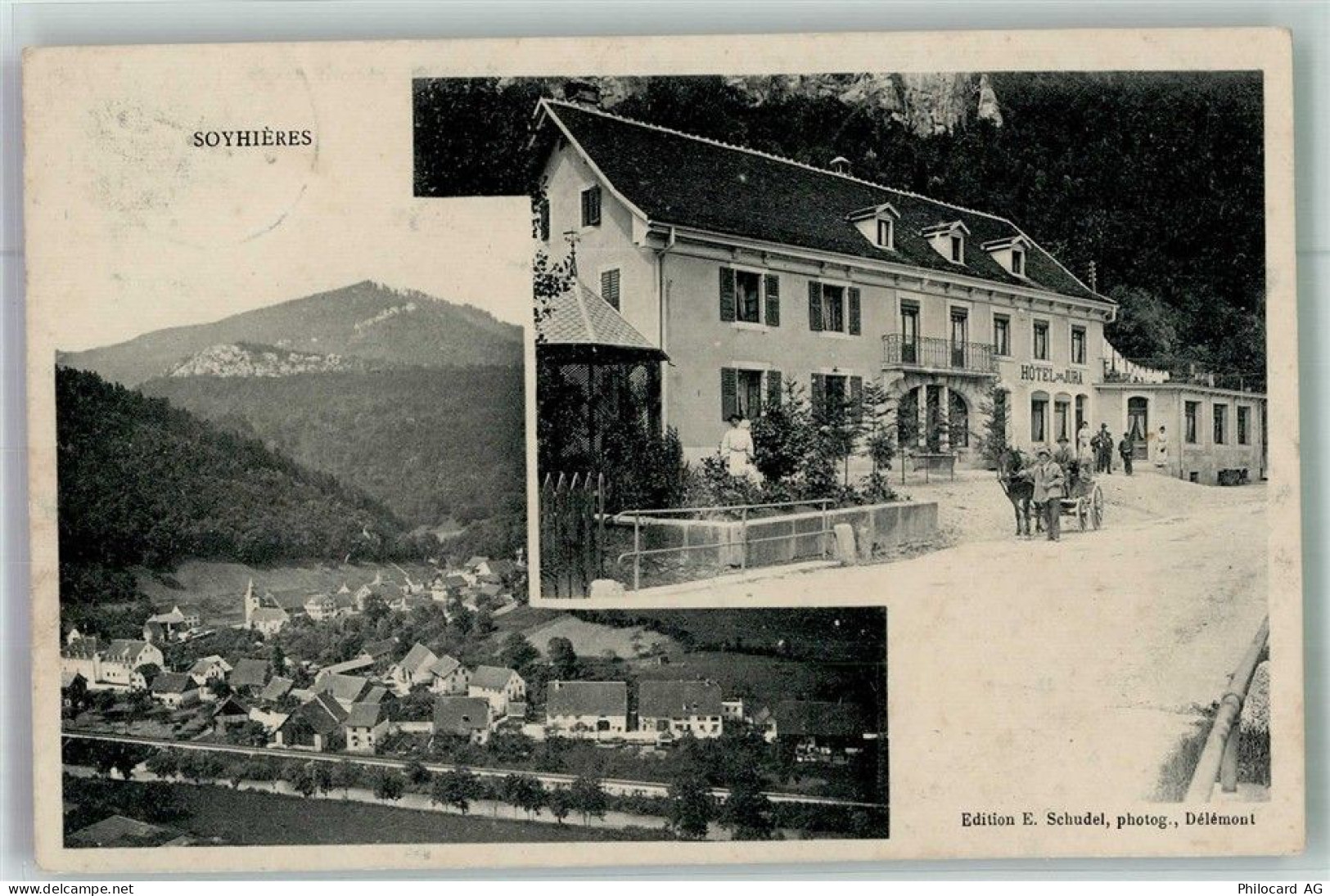 2805 Soyhières Bellerive JU 1908 Foto AK Hotel de Jura - 13673174
