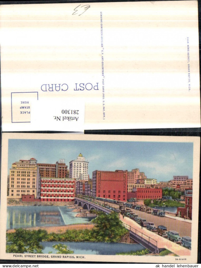 281300,Michigan Grand Rapids Pearl street bridge Brücke