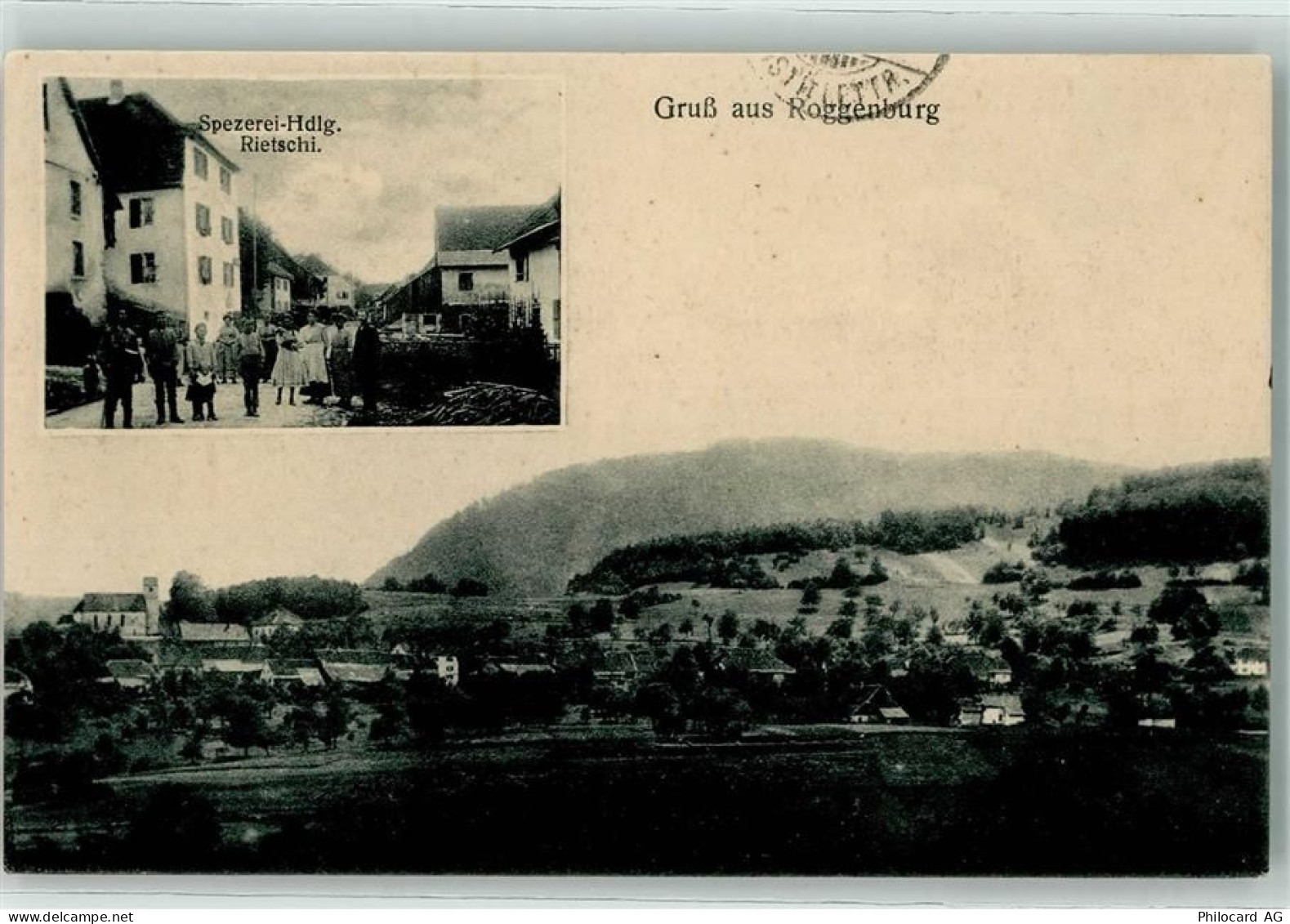 2814 Roggenburg - Spez Handlung Rietschi Feldpost Bat 7 - 13607426