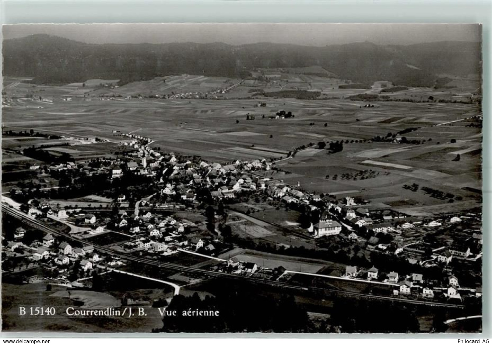 2830 Courrendlin Karte beschädigt Fliegeraufnahme - 13150372