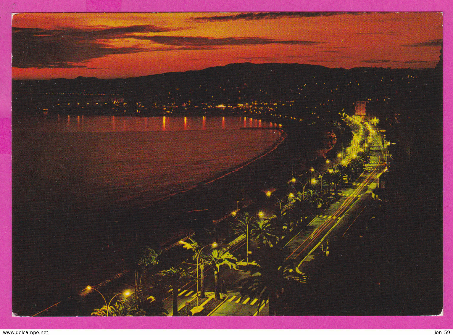 284335 / France [06] Alpes Maritimes - Nice -  Nacht Night Nuit Baie des Anges Coucher de Soleil sur L"Esteret PC 1199