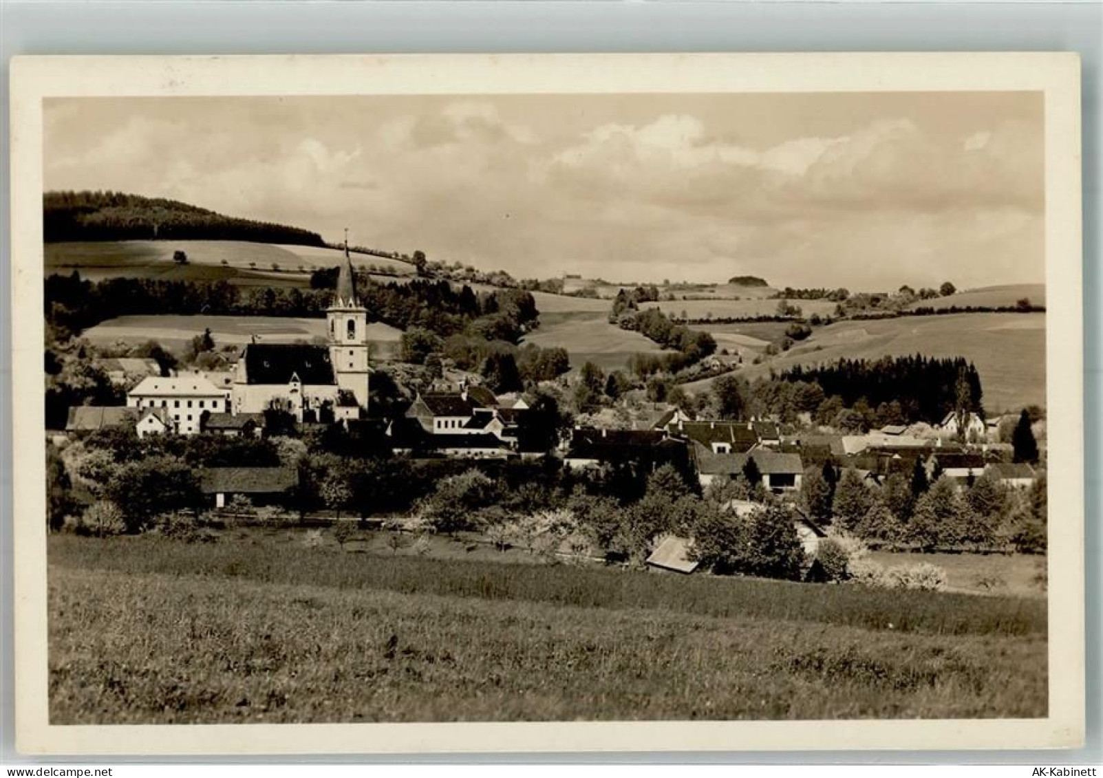 2851 Krumbach 1928 Foto AK Kirche - 38072828