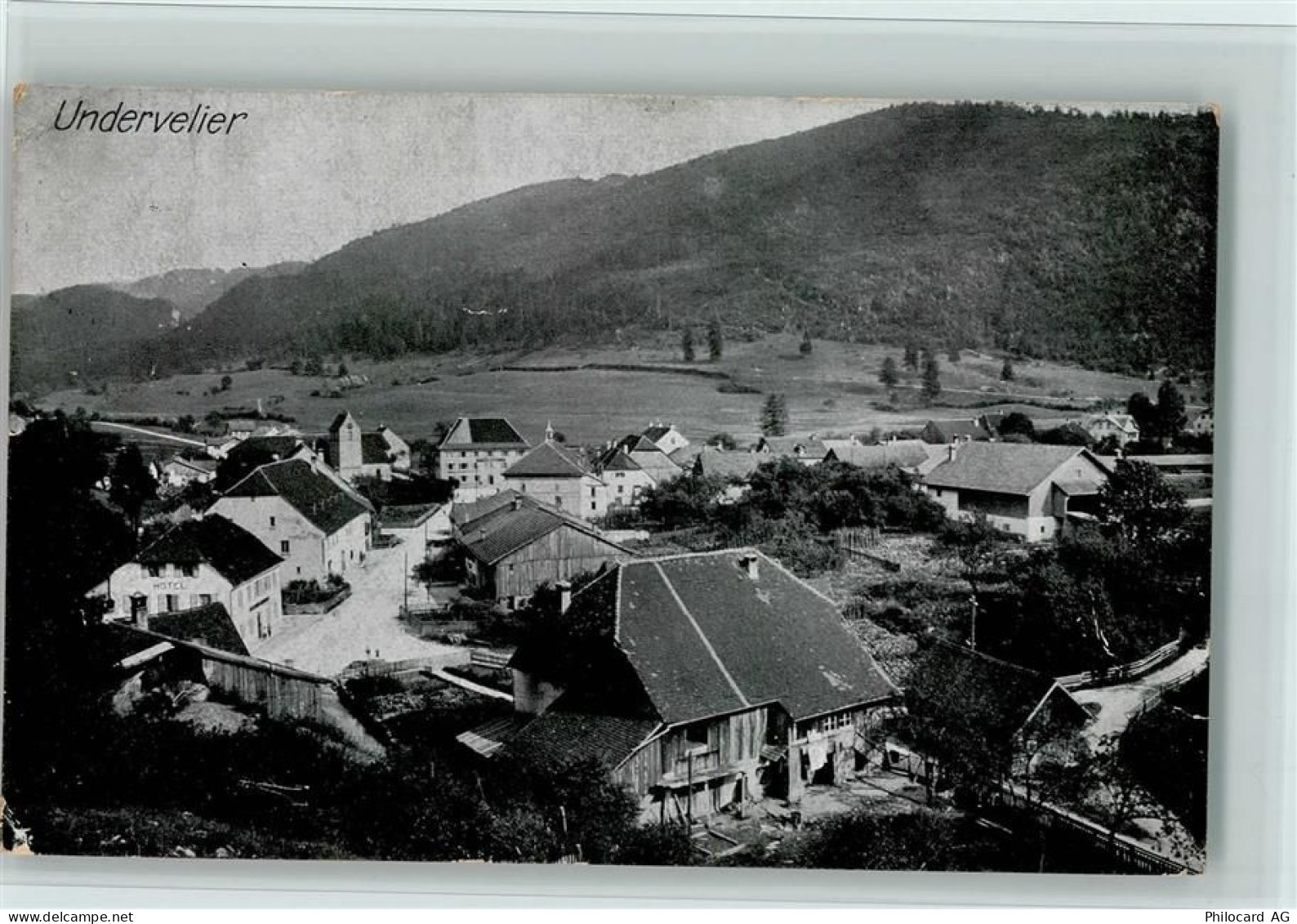 2863 Undervelier 1917 - Teilansicht,, Eckknik. - 13070325