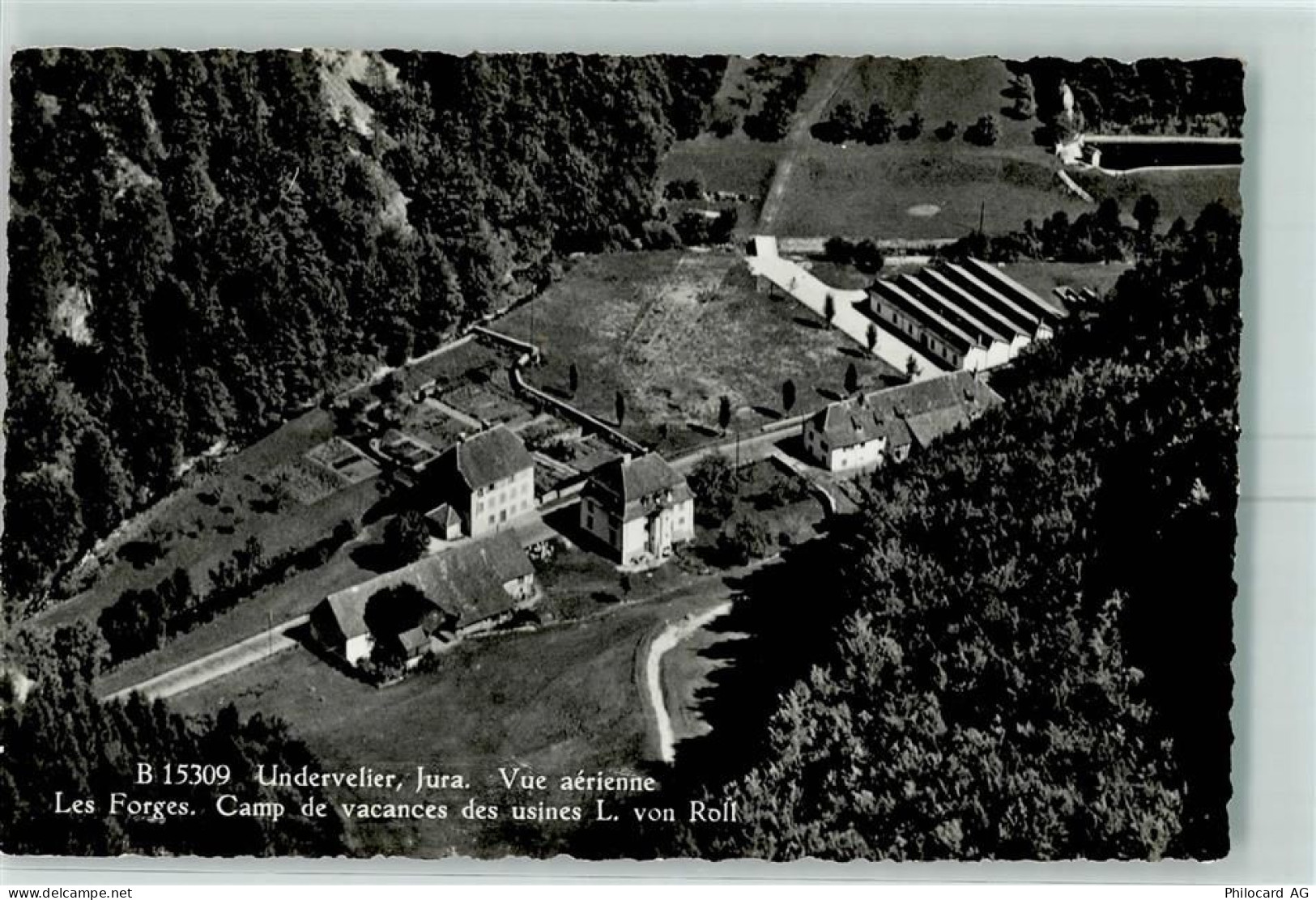2863 Undervelier - Fliegeraufnahme Les Forges Camp de vacances des usine... - 13149446