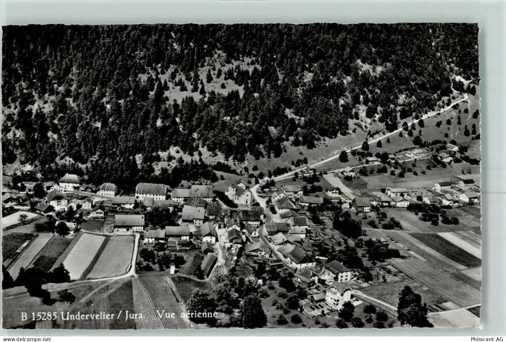 2863 Undervelier Karte beschädigt Fliegeraufnahme - 13150396