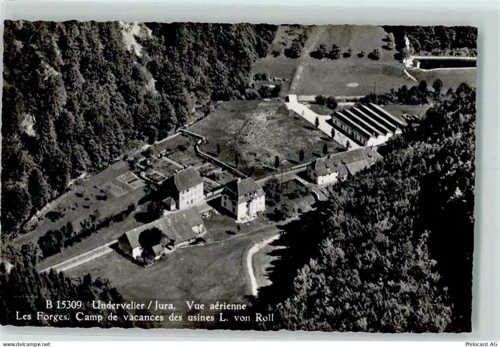 2863 Undervelier - Vue aérienne Les Forges Camp de vacances des usines L... - 13129342