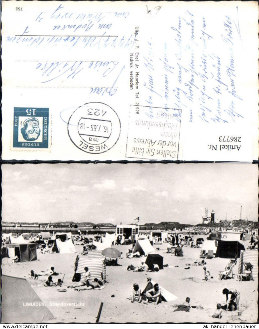 286773,Ijmuiden Strandoverzicht Strand Strandleben