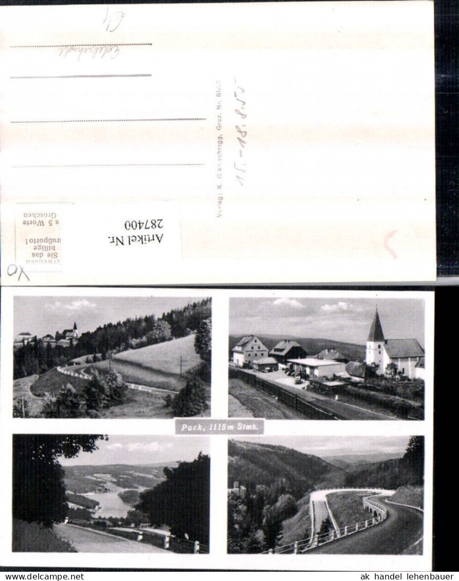 287400,Pack Edelschrott Totale Kirche Straße Mehrbildkarte