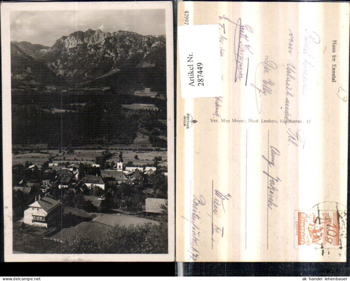 287449,Haus im Ennstal Totale Bergkulisse
