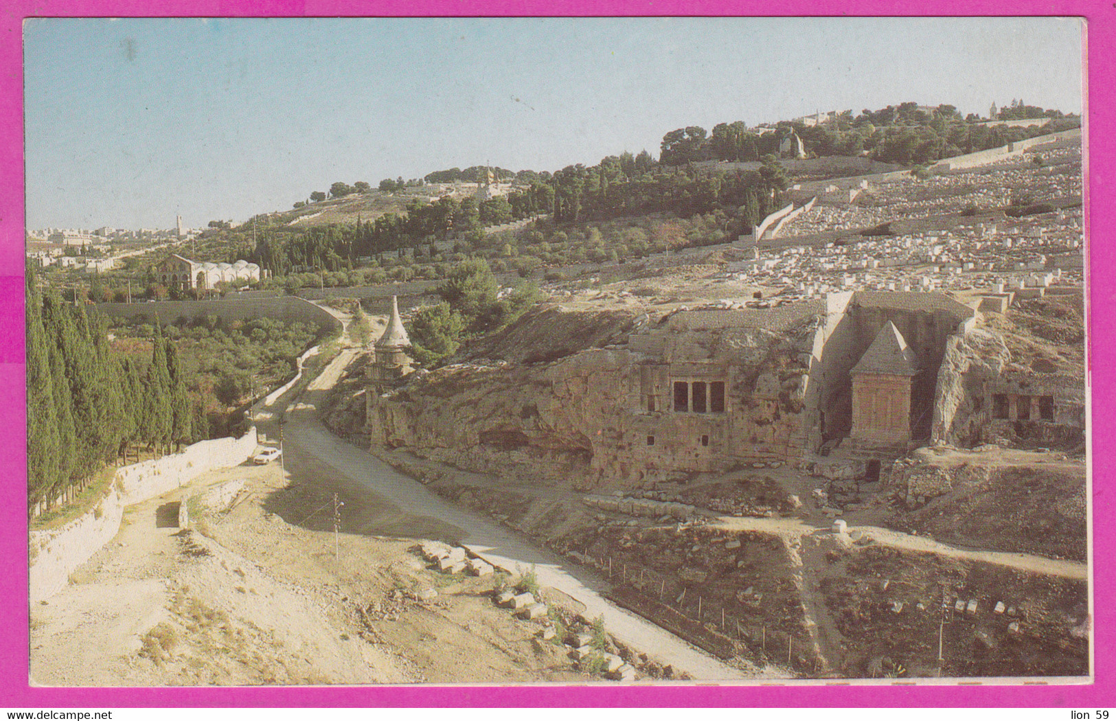 289015 / Israel - Jerusalem - Kidron valley  "Tomb of Absalom" Benei Hazir Tomb  PC  Israele postcard