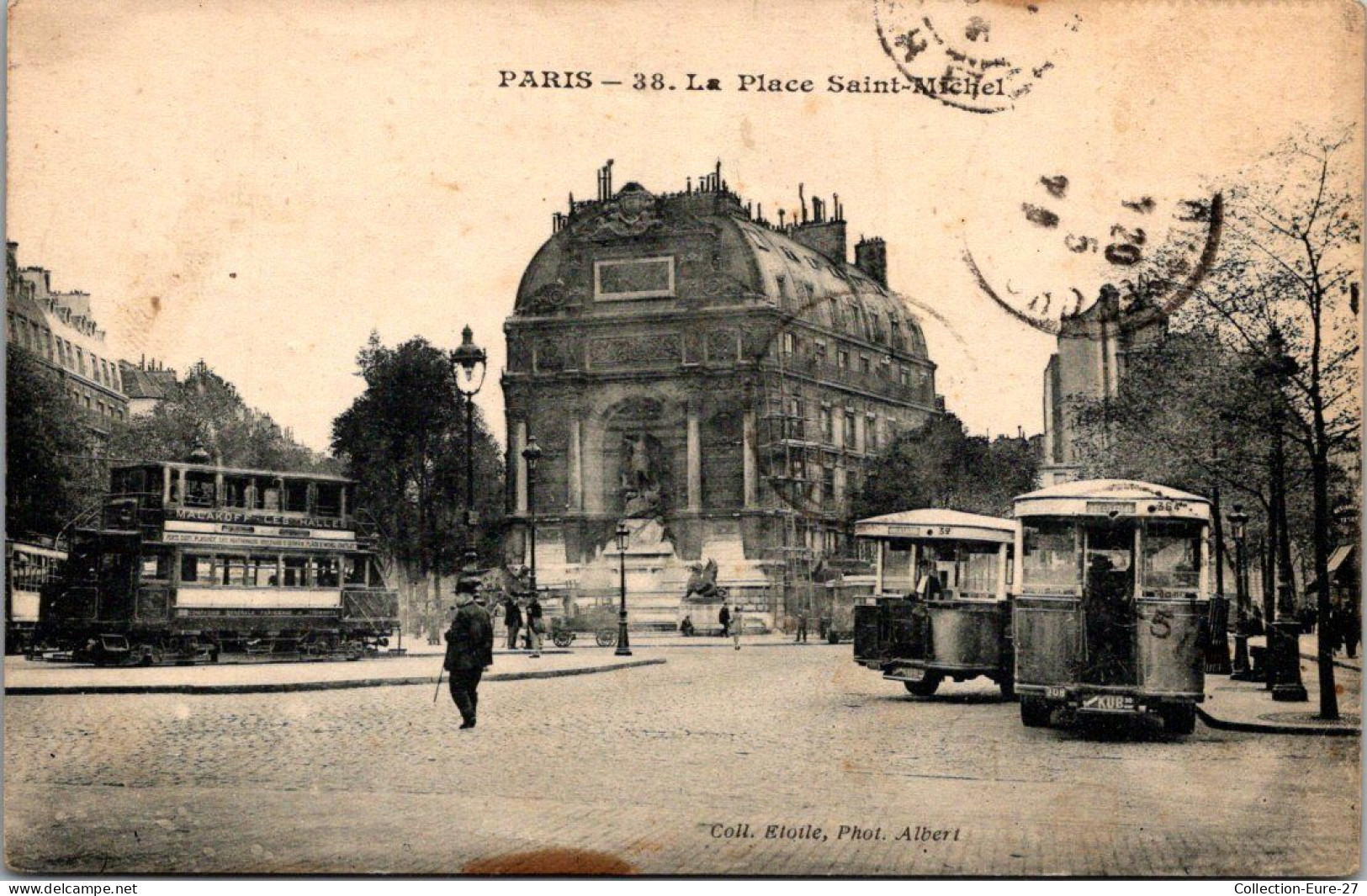 (29/09/25) 75-CPA PARIS - 5-6ème ARRONDISSEMENT - PLACE SAINT MICHEL