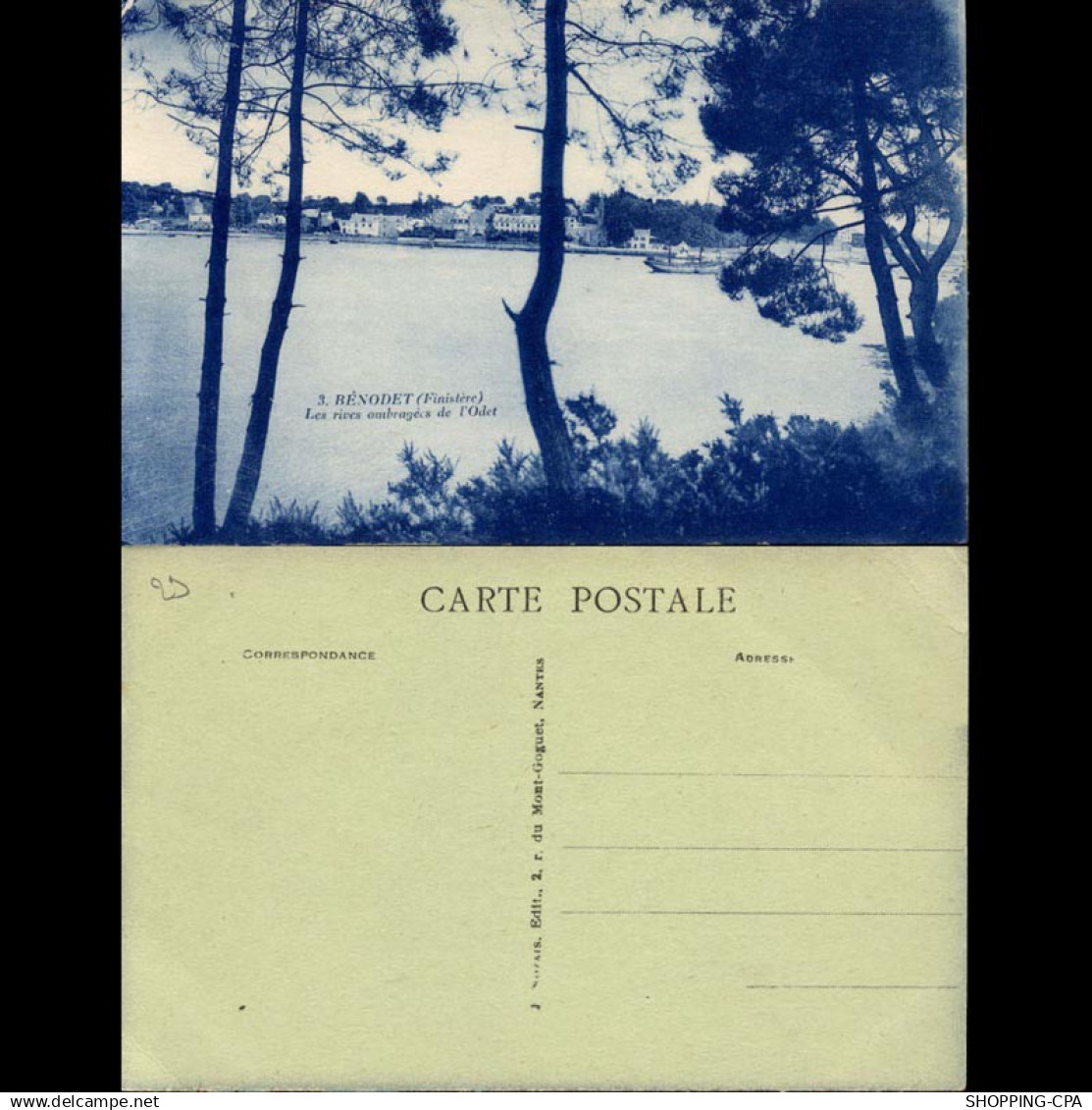 29 - Benodet - Les rives ombragées de l'Odet