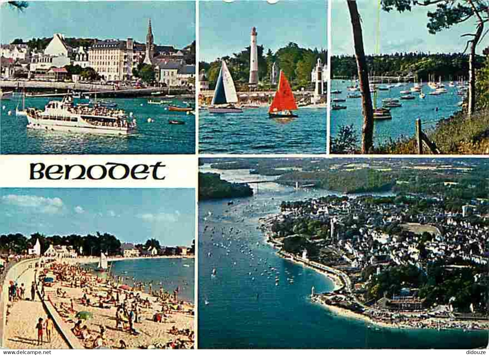 29 - Bénodet - Multivues - Plages - Bateaux - Flamme Postale - Voir Scans Recto Verso