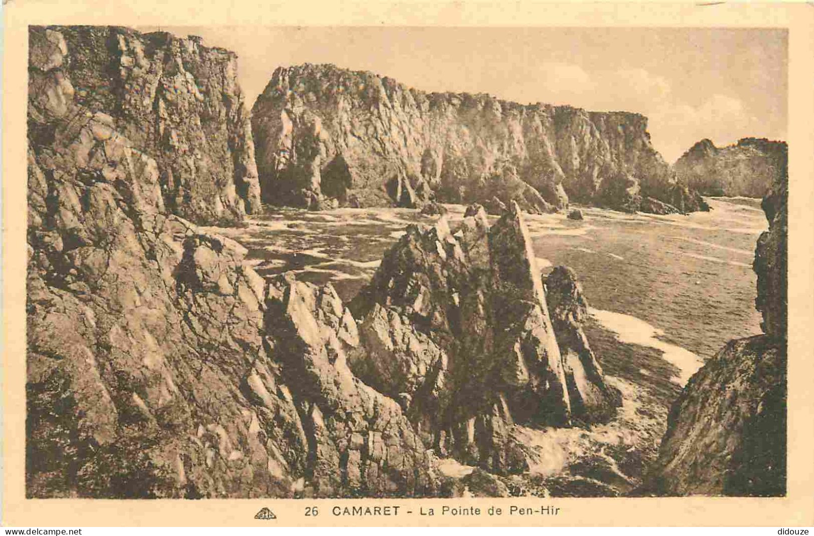 29 - Camaret-sur-Mer - La pointe de Pen-Hir - CPA - Voyagée en 1934 - Voir Scans Recto-Verso