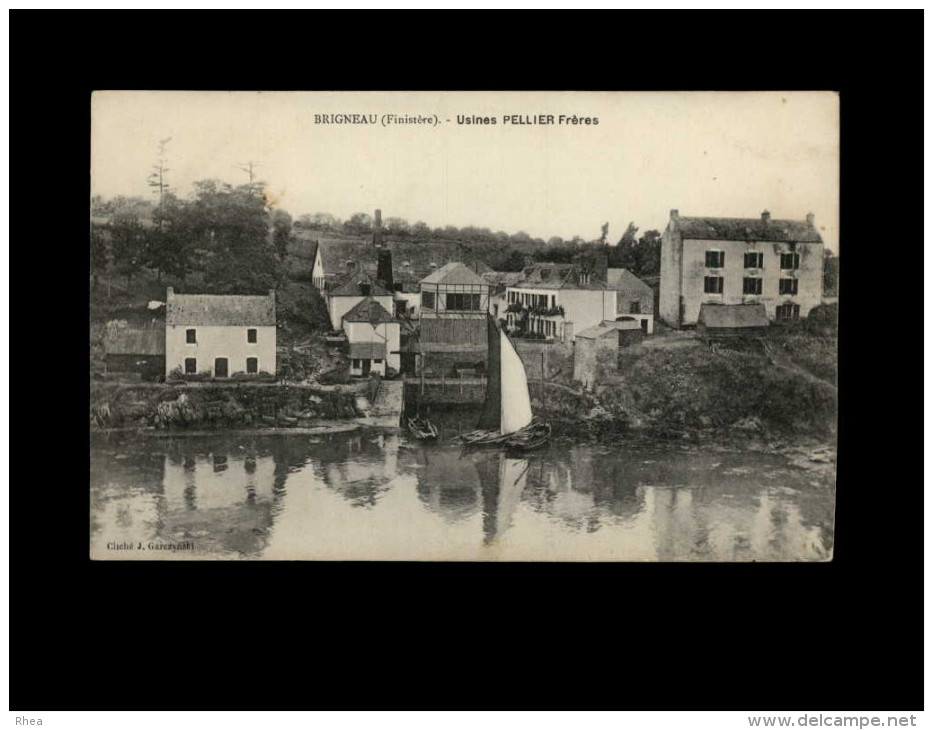 29 - MOËLAN-SUR-MER - BRIGNEAU - Usines PELLIER - avis de passage