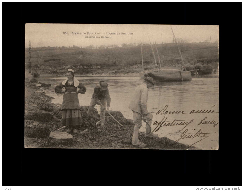 29 - NEVEZ - récolte du goëmon - Anse du Pouldu