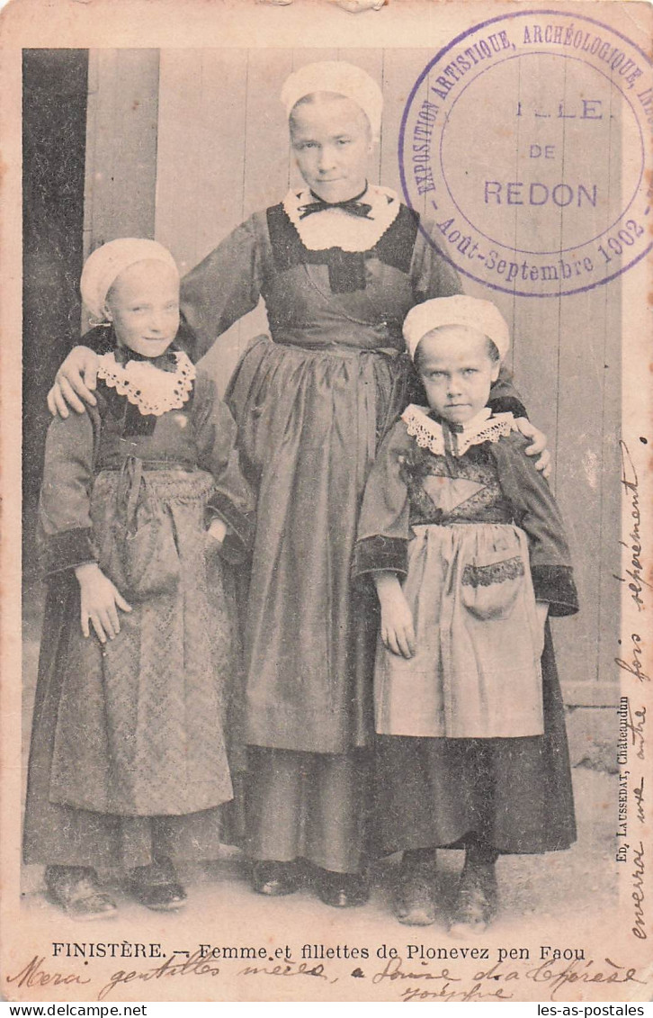 29 PLONEVEZ DU FAOU FEMME ET FILLETTES DE PLONEVEZ DU FAOU