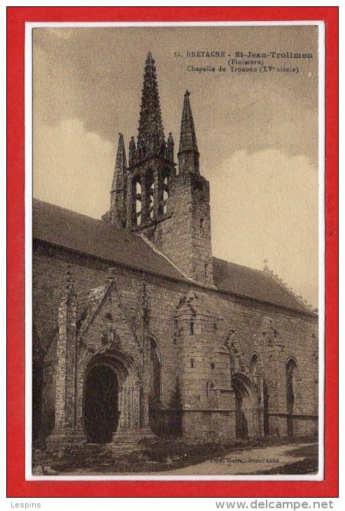 29 - SAINT JEAN - TROLIMON -- Chapelle de tronoën