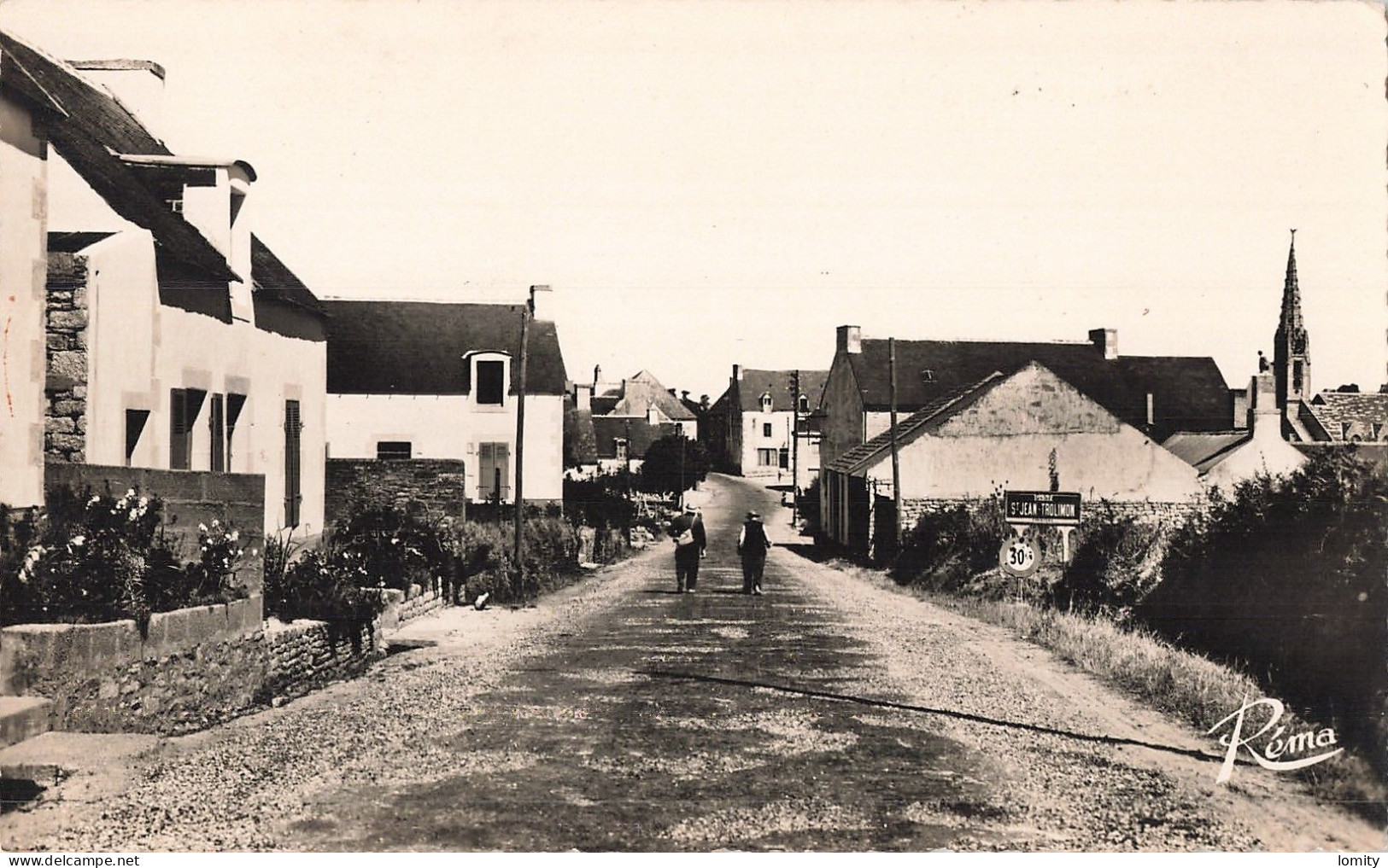 29 Saint Jean Trolimon entrée du bourg CPSM PF