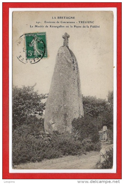 29 - TREGUNC --  Le Menhir de Kérangallon...