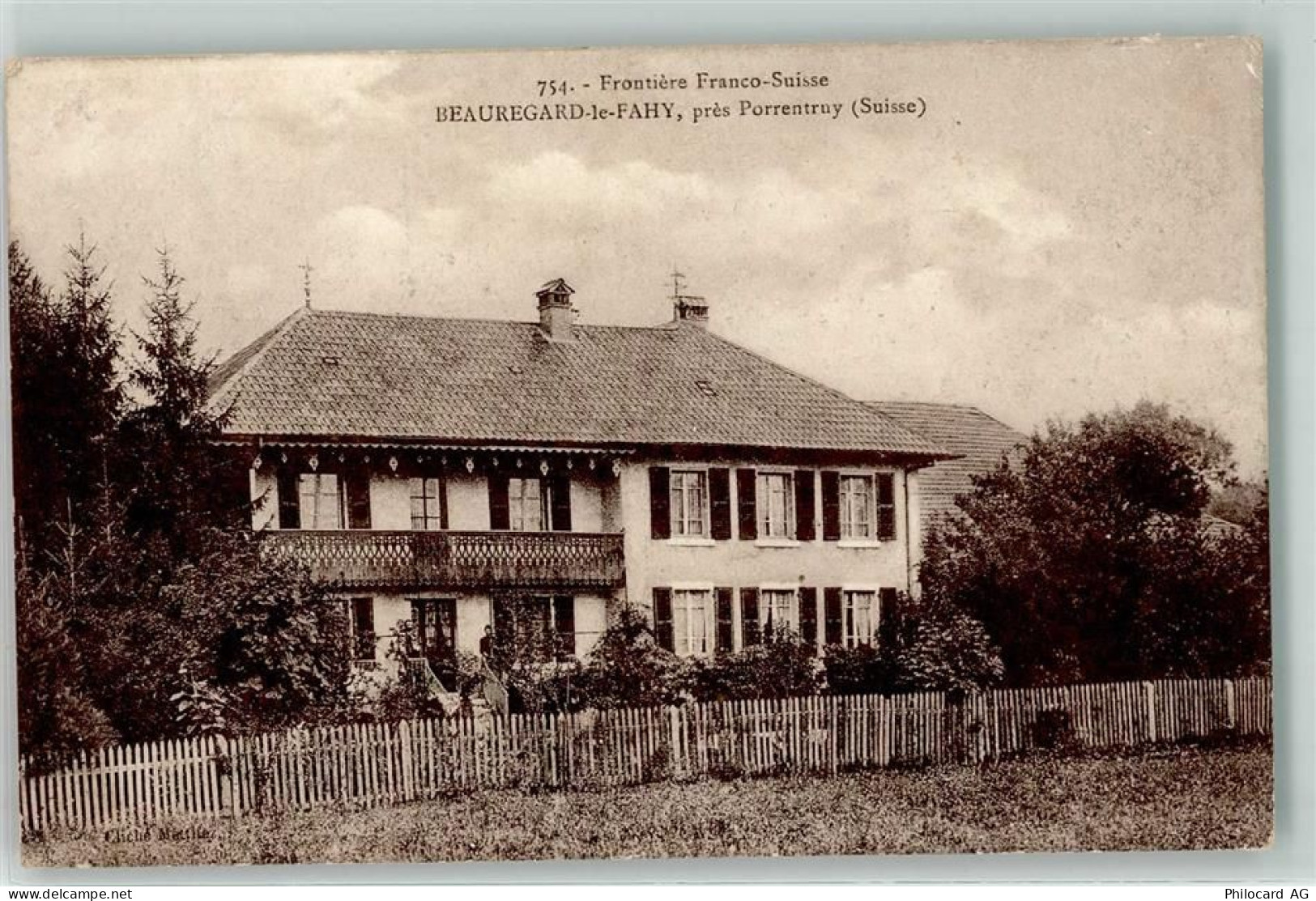 2900 Porrentruy Pruntrut - Frontiere Franco Suisse Beauregard le Fahy - 13935906