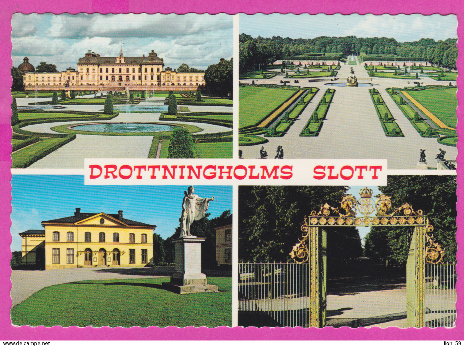 290013 / Sweden - Stockholm - Drottningholms Slott , Drottningholm Palace PC 6606-9 Schweden Zweden Suede Svezia