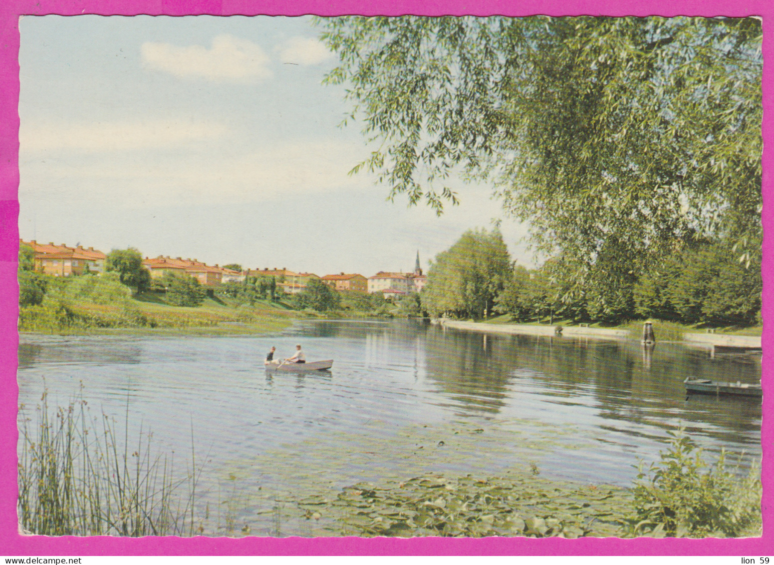 290321 / Sweden - Linköping - Parti av Stångån , Lake boat trip House PC Schweden Zweden Suede Svezia