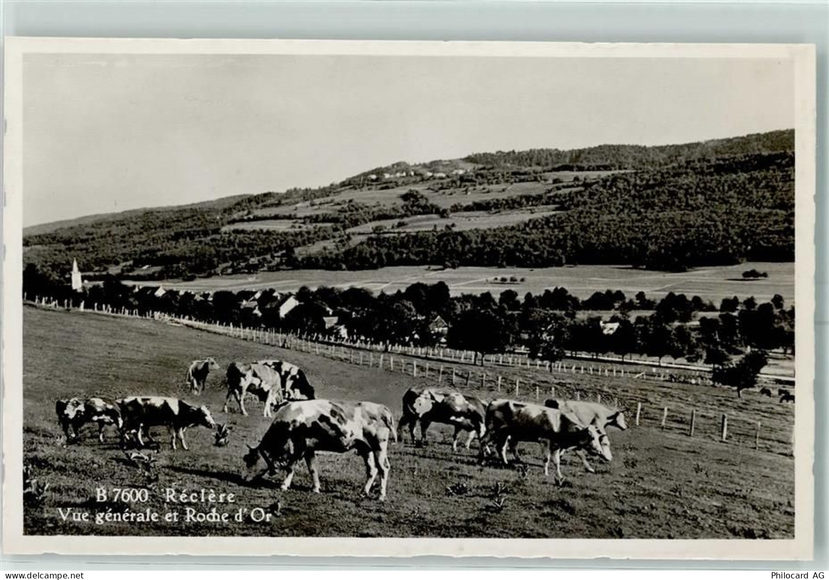 2912 Réclère - Vue générale et Roche dOr Kühe - 13149182