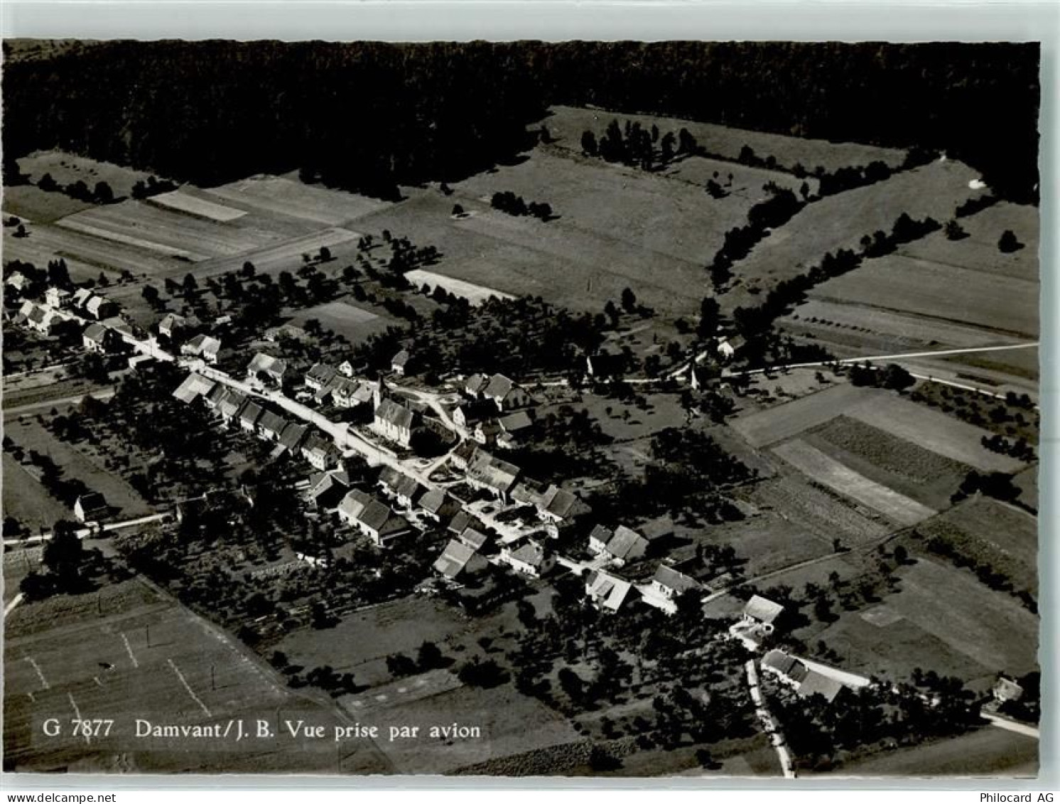 2914 Damvant Karte beschädigt Fliegeraufnahme - 13150295
