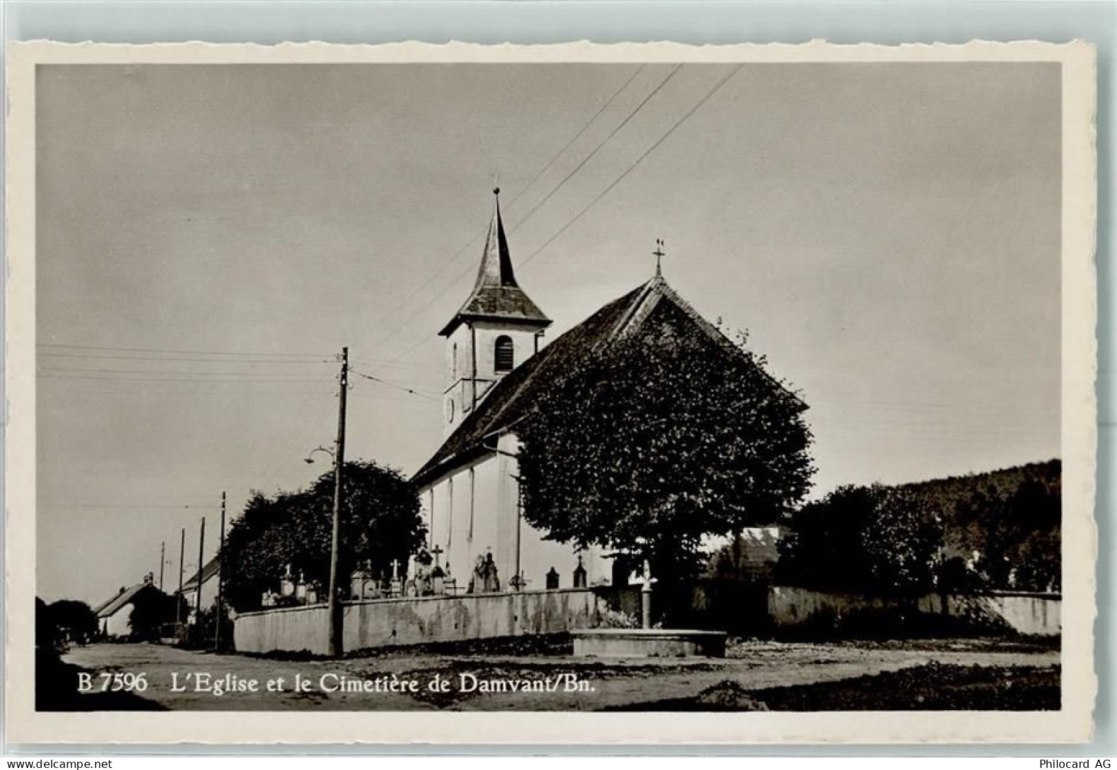 2914 Damvant Karte beschädigt LEglise et le Cimetiere - 13150339