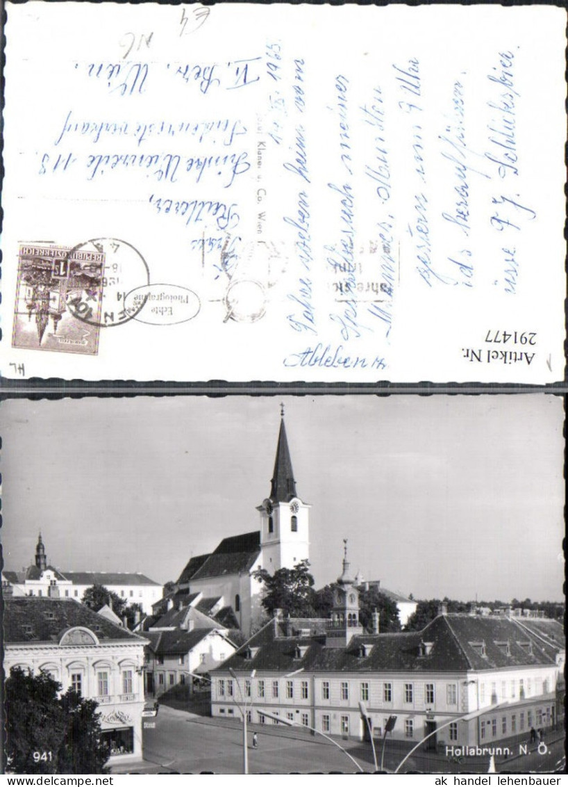291477,Hollabrunn Teilansicht Kirche Rathaus
