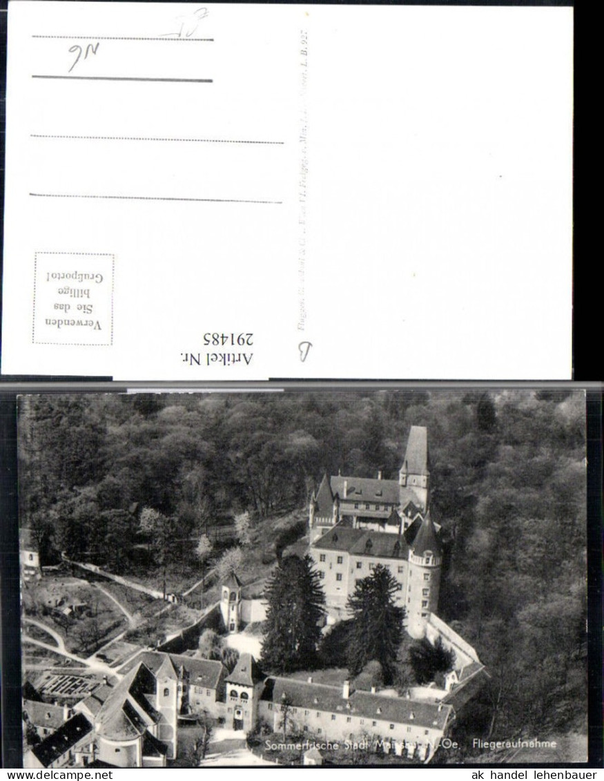 291485,Stadt Maissau Schloss Fliegeraufnahme