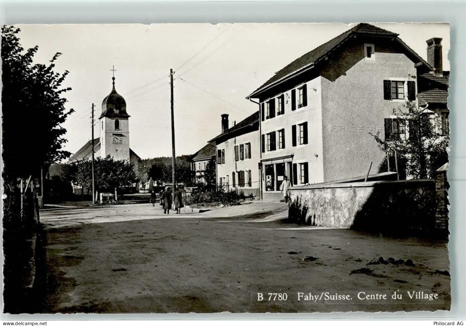 2916 Fahy Karte beschädigt Centre du Village - 13150343