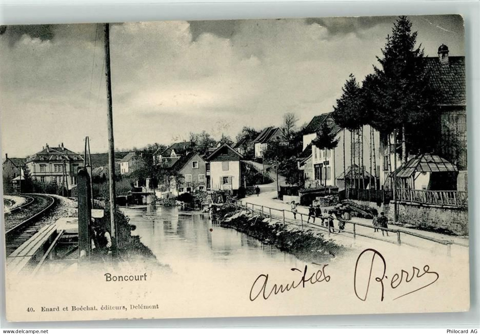 2926 Boncourt 1902 - Bahnlinie - 13256090