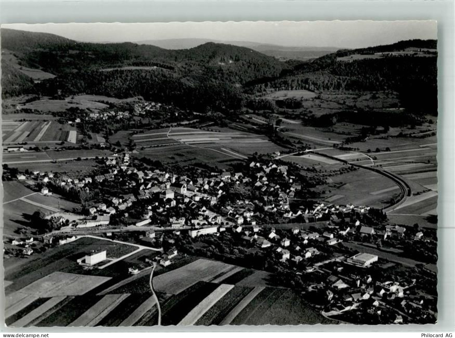 2950 Courgenay Foto AK Fliegeraufnahme - 38022203