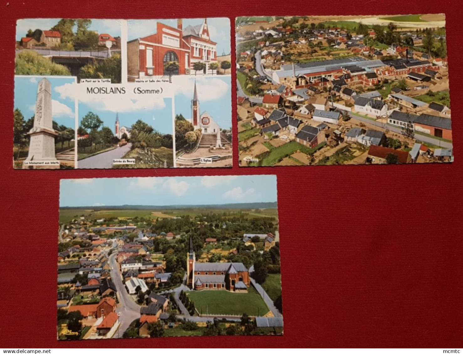 3 cartes -  Moislains -(Somme)