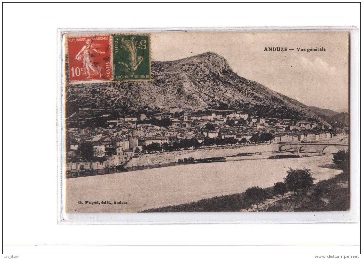 30 ANDUZE Vue Générale, ed Puget, 1918