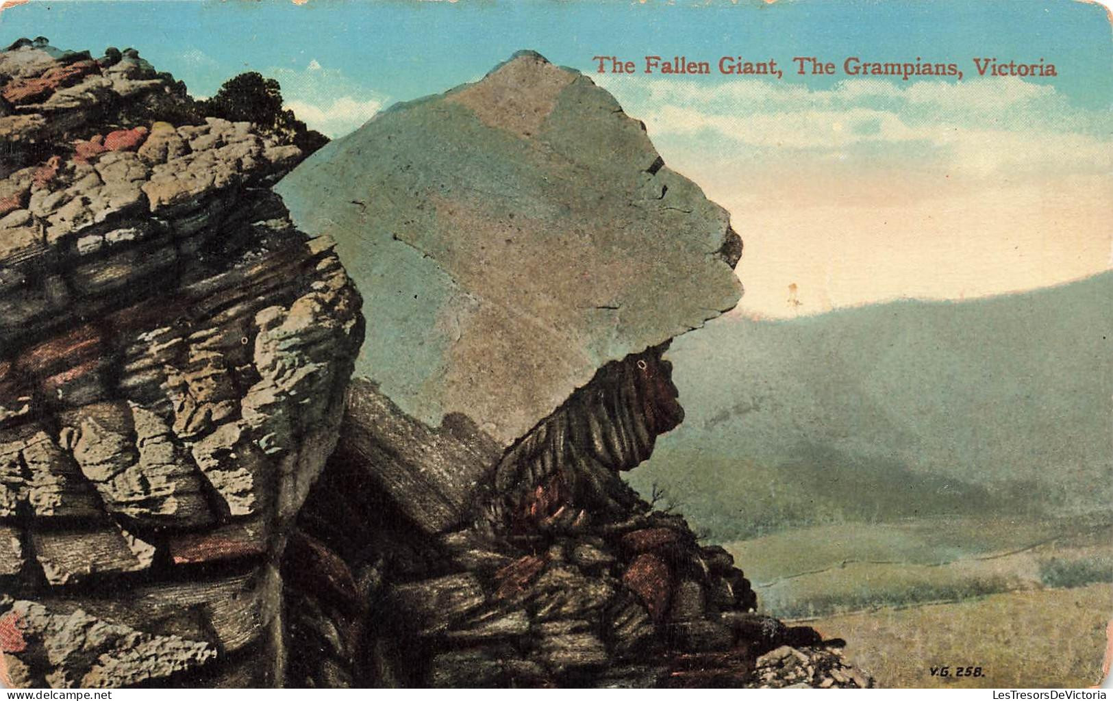 [-30%] AUSTRALIE - Grampians - The Fallen Giant - Colorisé - Carte postale ancienne