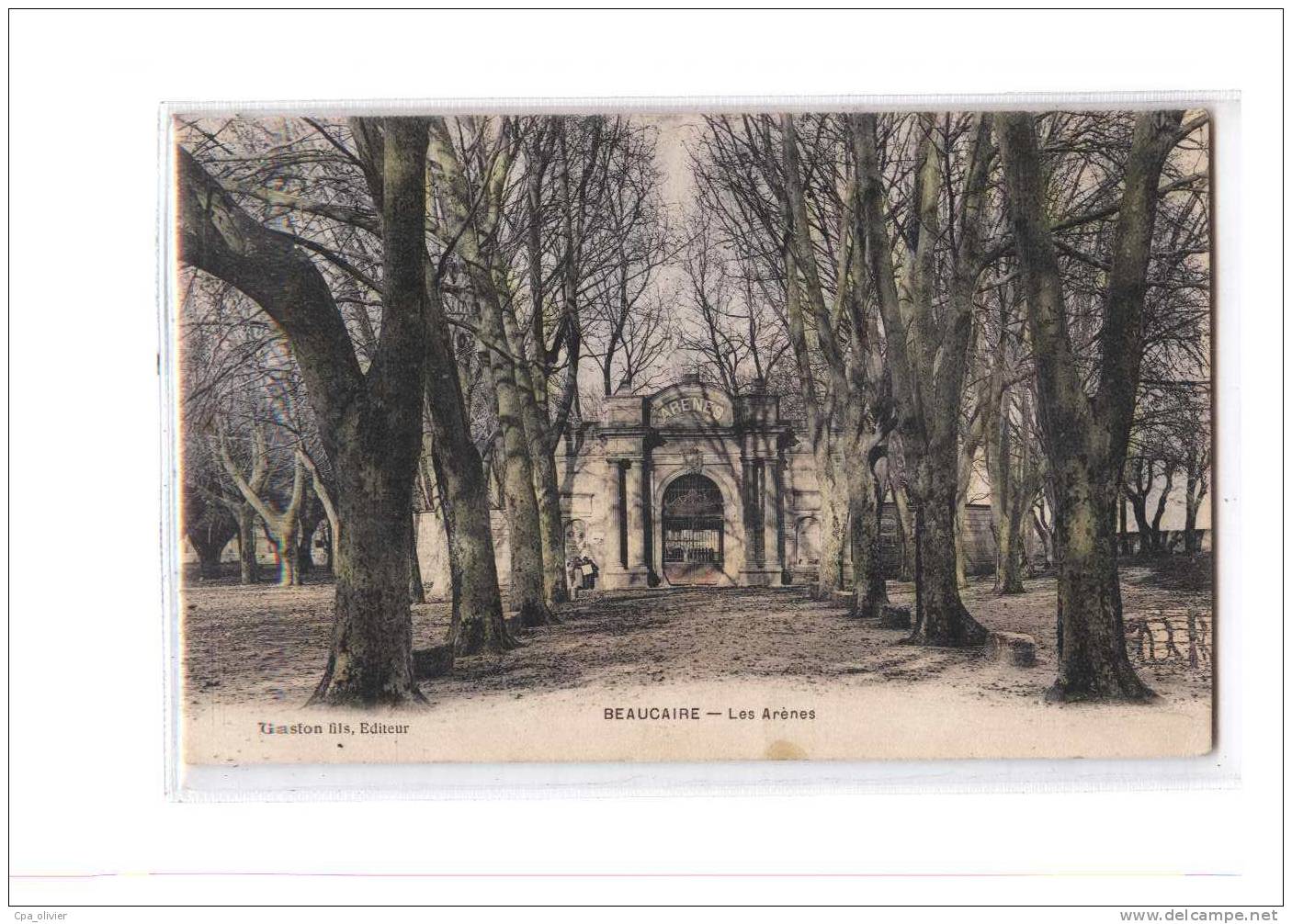 30 BEAUCAIRE Arènes, colorisée, ed Gaston, 1906