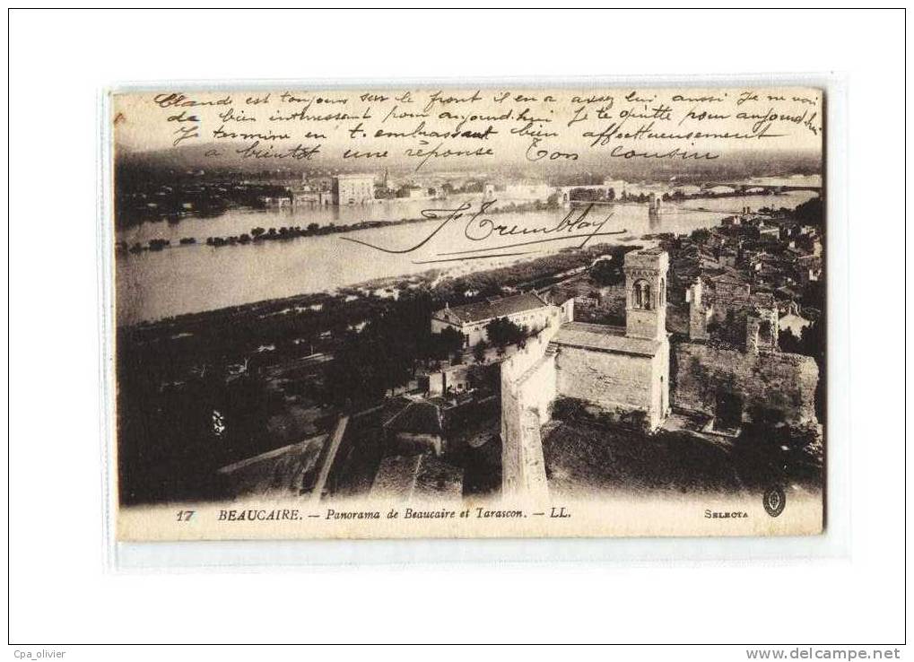 30 BEAUCAIRE Vue Générale, Beaucaire Tarascon, Rhone, ed LL 17, 1915