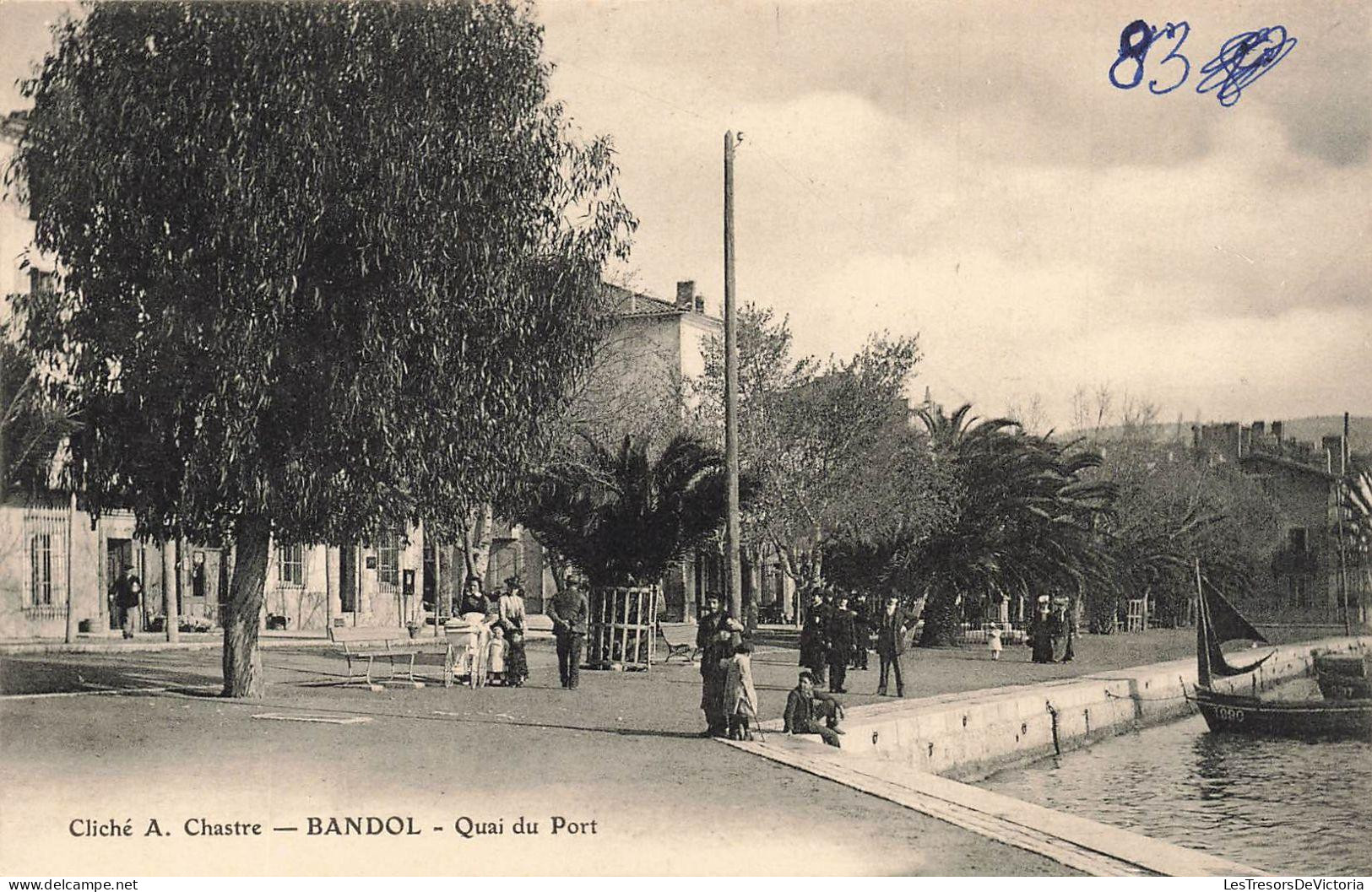 [-30%] FRANCE - Chastre - Bandol - vue générale le quai du Port - Carte Postale Ancienne