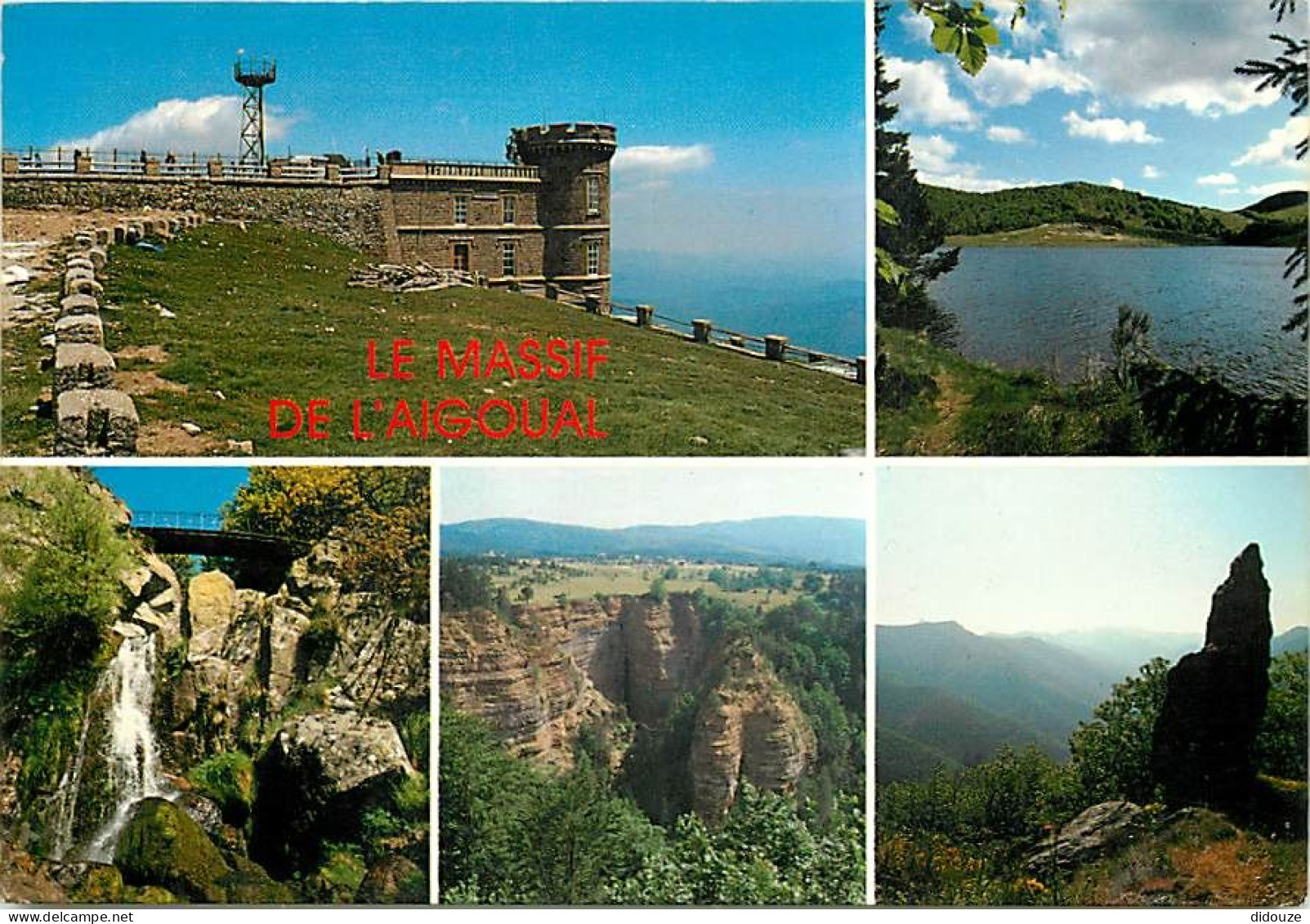 30 - Gard - Le Massif du Mont Aigoual - Multivues - Flamme Postale de Saint Martin de Crau - CPM - Voir Scans Recto-Vers