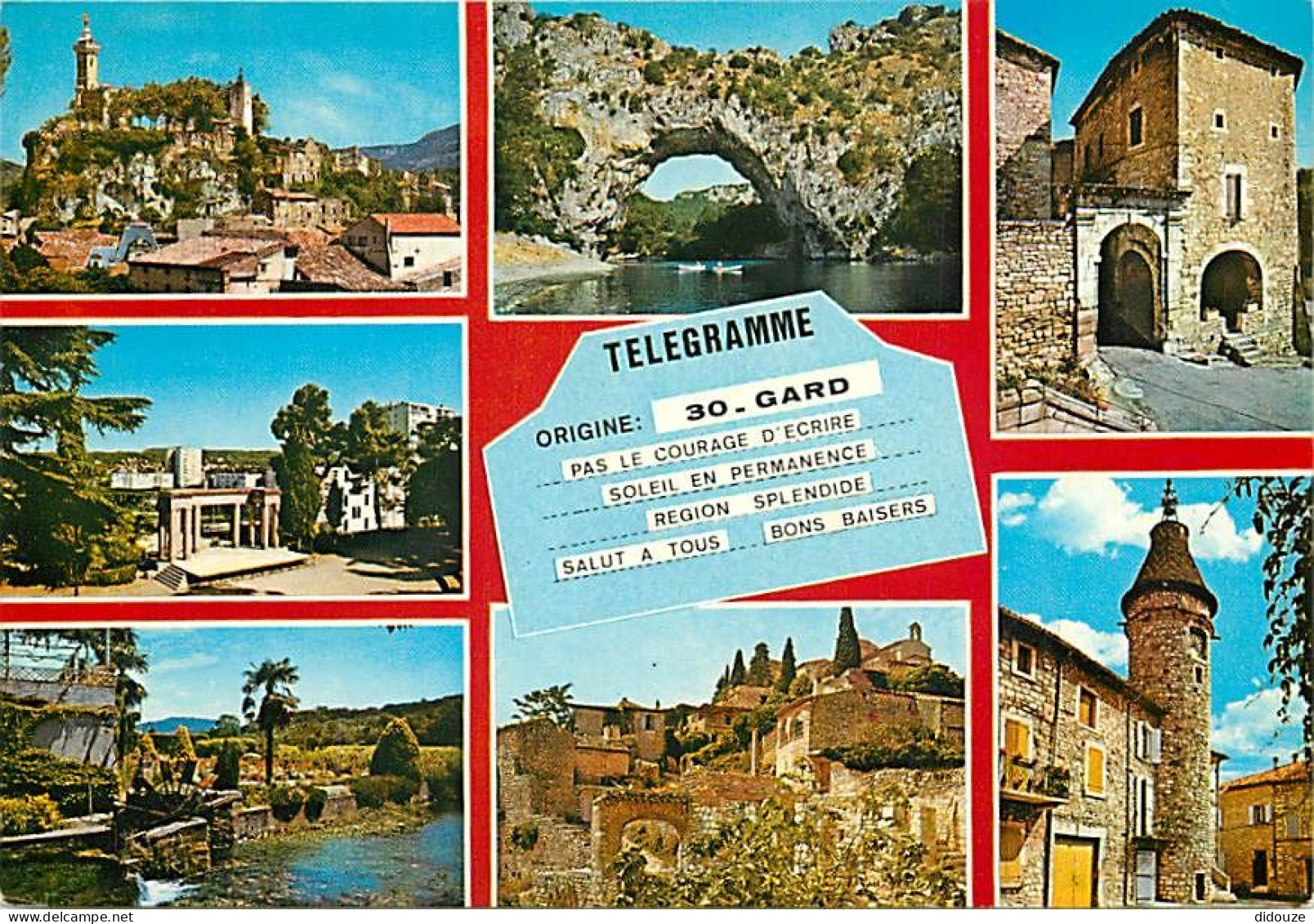 30 - Gard - Multivues - Flamme Postale de Saint Ambroix - CPM - Voir Scans Recto-Verso