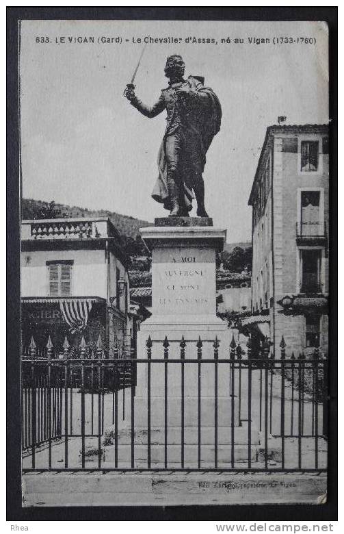 30 Le Vigan statue chevalier d'assas    D30D  C30350C RH028428