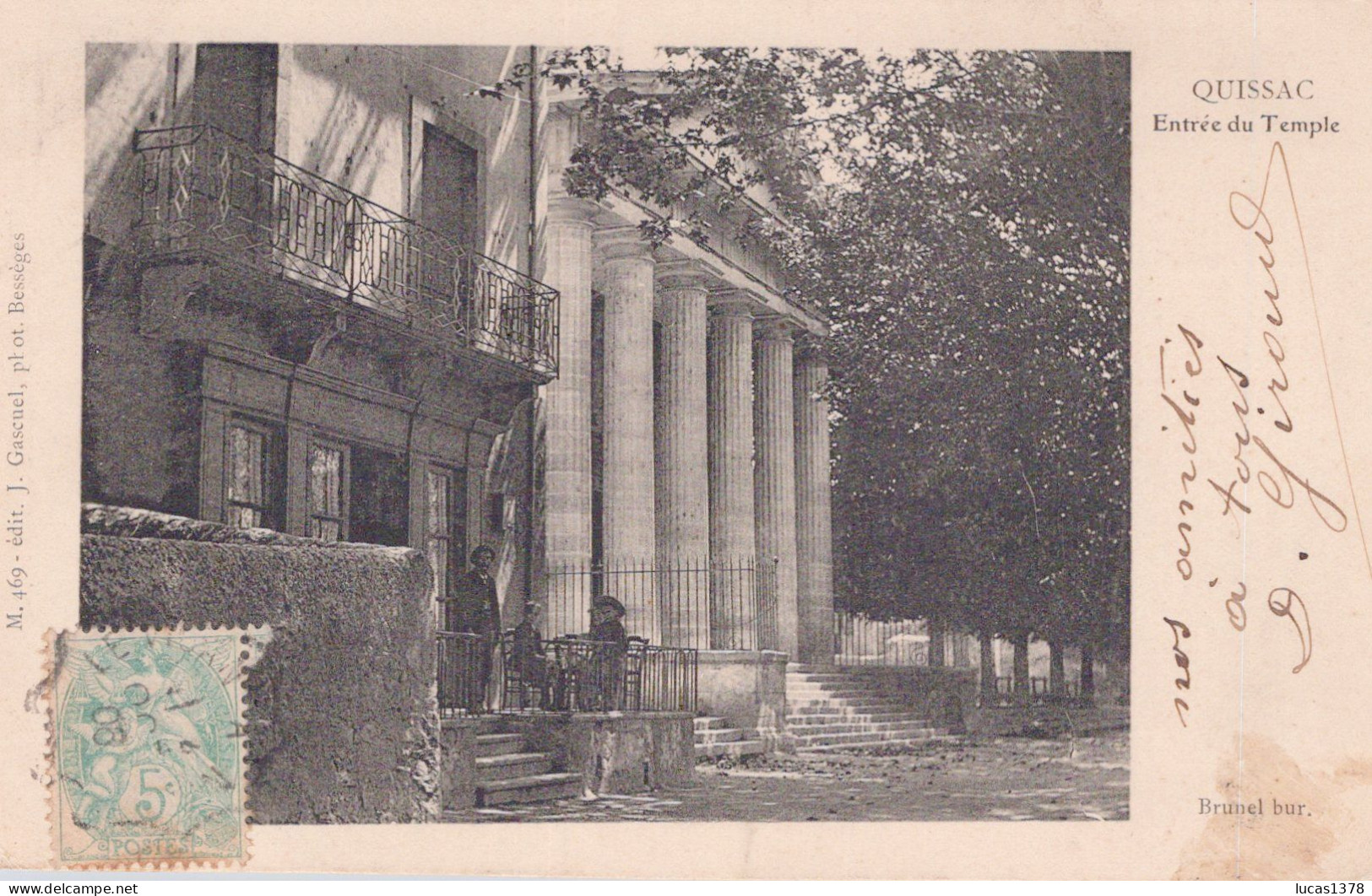 30 / QUISSAC / ENTREE DU TEMPLE